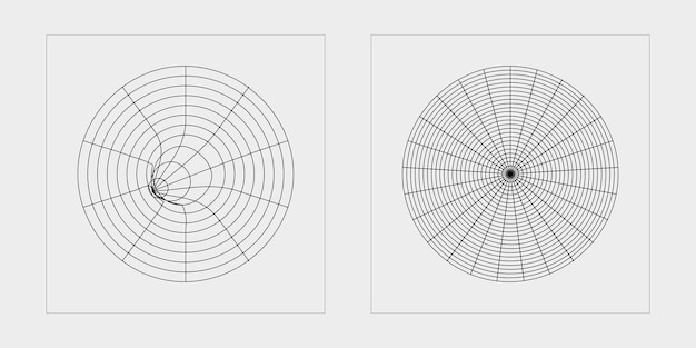 Ensemble vectoriel d'actifs graphiques extraordinaires Y2K Formes abstraites modernes