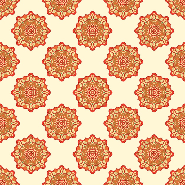 Vecteur ensemble vectoriel de mandalas floraux colorés