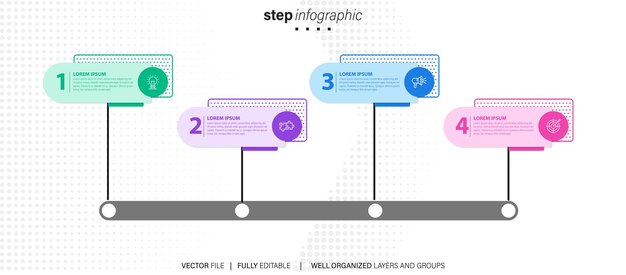 Ensemble vectoriel de vecteurs d'infographies commerciales