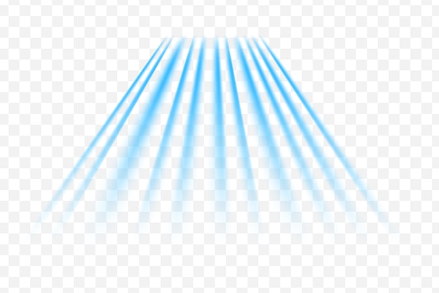 Ensemble de vents légers d'éléments vectoriels sur un fond transparent Mouvement dynamique flou du flux d'air
