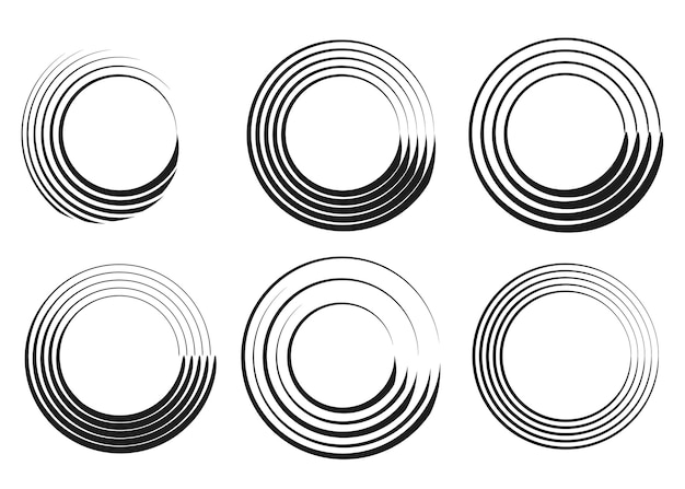 Enso zen course cercle pinceau japonais symbole illustration vectorielle