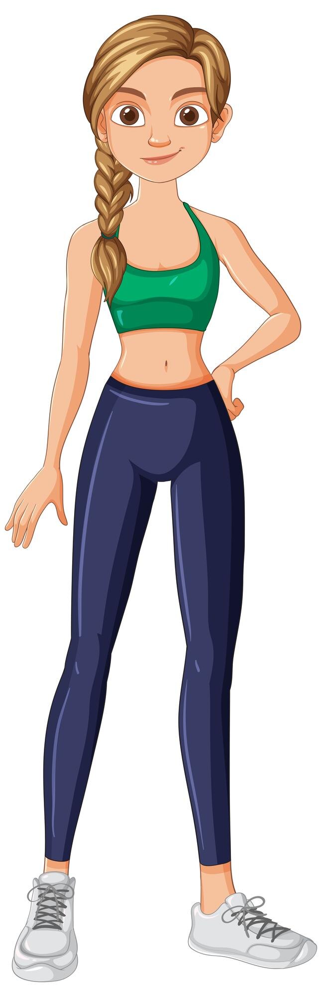 Vecteur enthusiaste de la tenue de fitness pour l'entraînement
