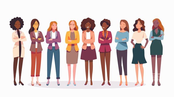 Vecteur entraîneur d'affaires féminin inspirant d'autres personnes avec des conseils stratégiques