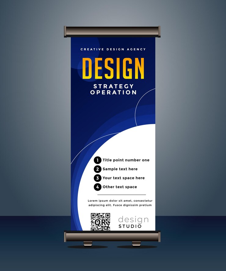 entreprise d'affaires rouler en haut bannière standee tirer en haut banner x modèle de bannière