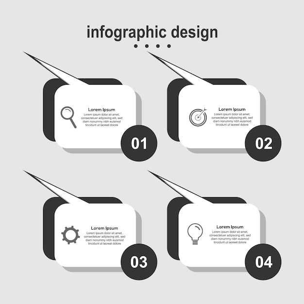 Entreprise De Conception Moderne De Conception Infographique Simple