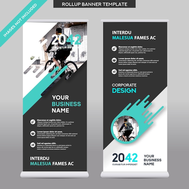 Entreprise De Fond De Ville Roll Up Design Template.flag Banner Design. Peut être Adapté à La Brochure, Rapport Annuel, Magazine, Affiche, Présentation D'entreprise, Flyer, Site Web