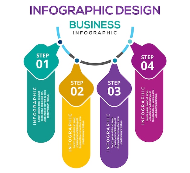 Entreprise Infographie étapes Plates Collection Vector Illustration Design