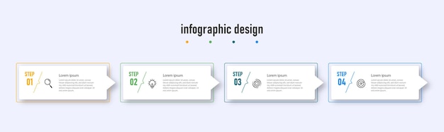 Entreprise De Ligne De Temps De Modèle De Conception Infographique