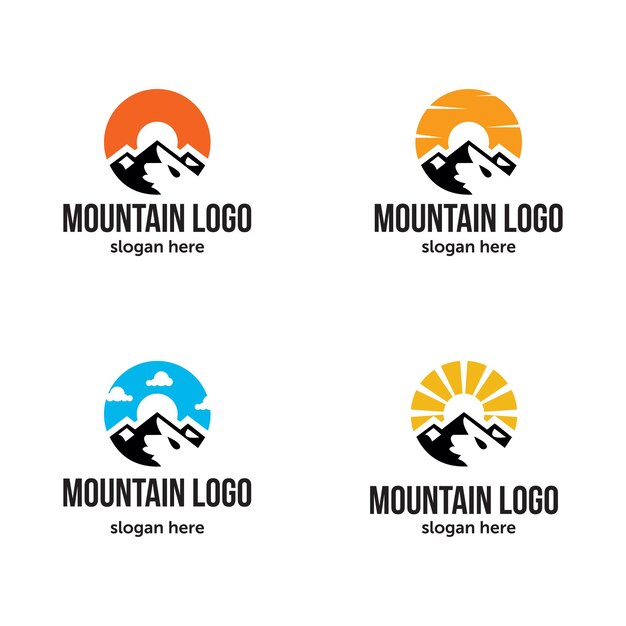 Entreprise De Logo De Montagne