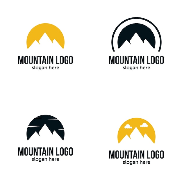 Entreprise De Logo De Montagne