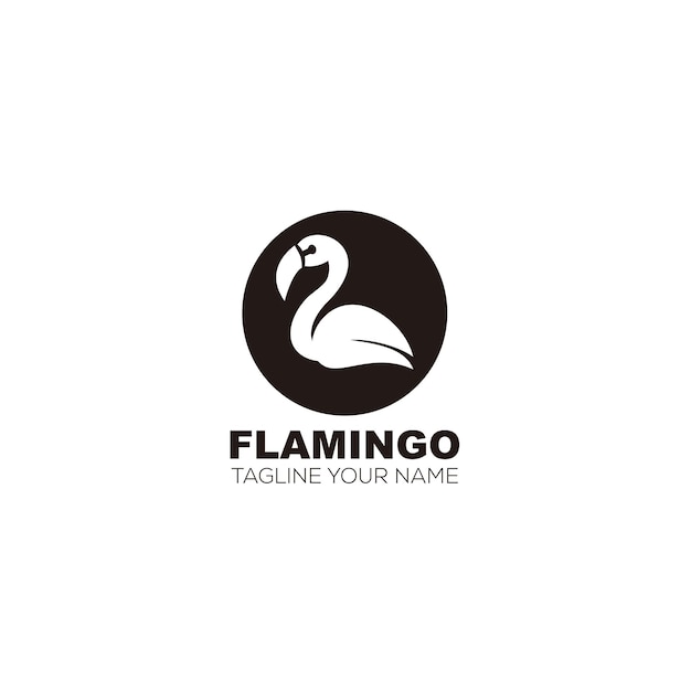 Entreprise De Modèle De Conception De Symbole De Logo Flamingo