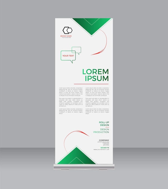 Entreprise Moderne Roll Up Banner Signage Standee Template Design Minimal