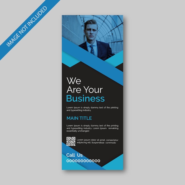 Vecteur entreprise roll up banner