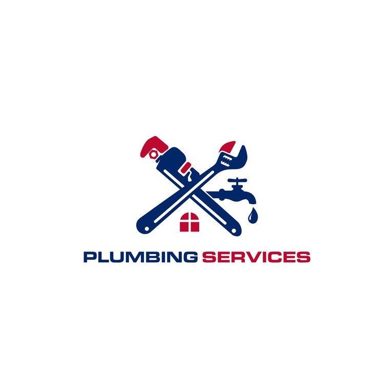 Vecteur entreprise de services de plomberie au logo moderne