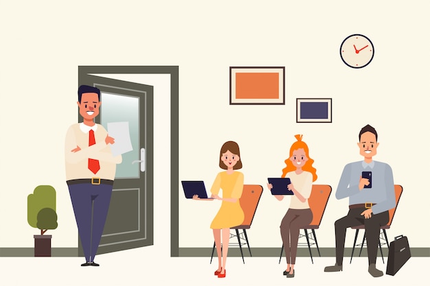 Entretien d'embauche, ressources humaines pour employé.