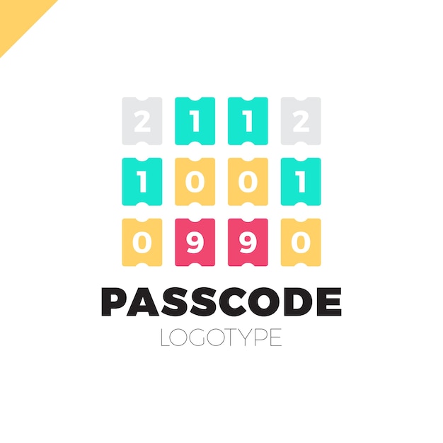 Entrez Le Code Pin Ou L'icône Du Mot De Passe. Logo Du Numéro De Sécurité