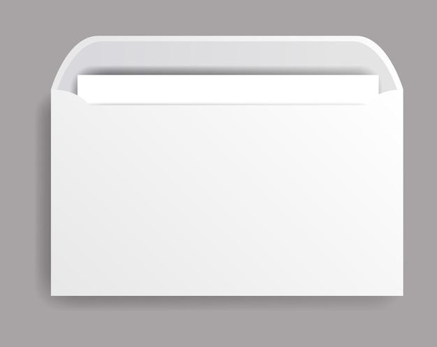 Enveloppe blanche et lettres spécialement conçues pour un usage créatif