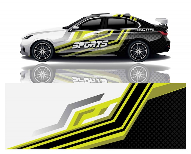 Enveloppe De Décalque De Sport Automobile