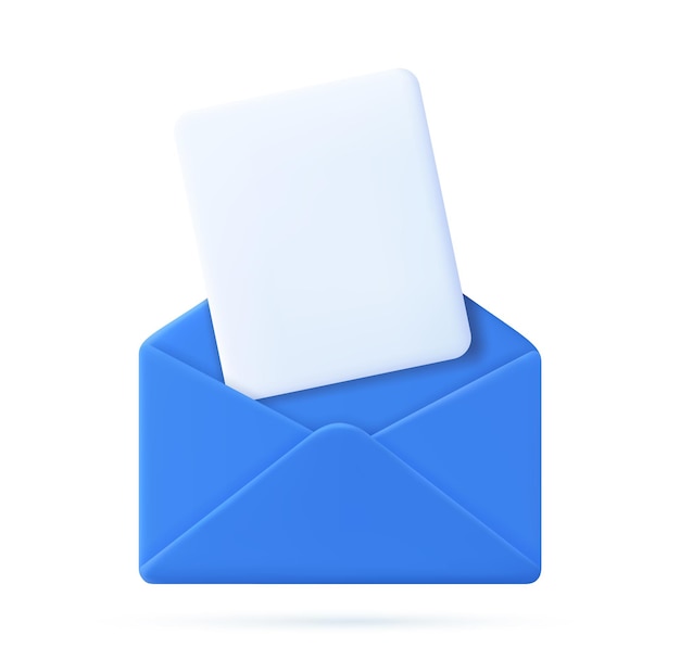 Enveloppe avec icône de documents papier