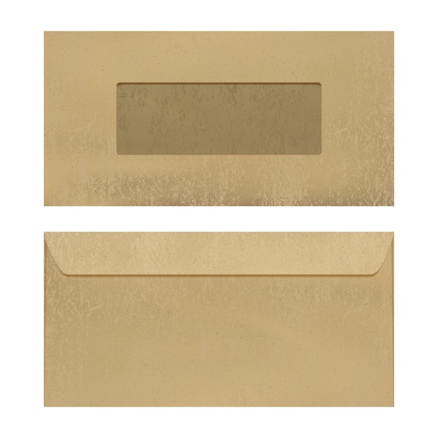 Vue De Dessus Des Enveloppes En Carton Coloré Sur Fond De Papier Kraft  Froissé Rugueux Avec Espace De Copie, Courrier Postal, Enveloppe De Lettre,  Enveloppe Blanche Image de Fond Pour le Téléchargement