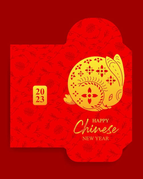 Beau Concept Du Nouvel An Chinois Enveloppe Rouge Png Fond Blanc