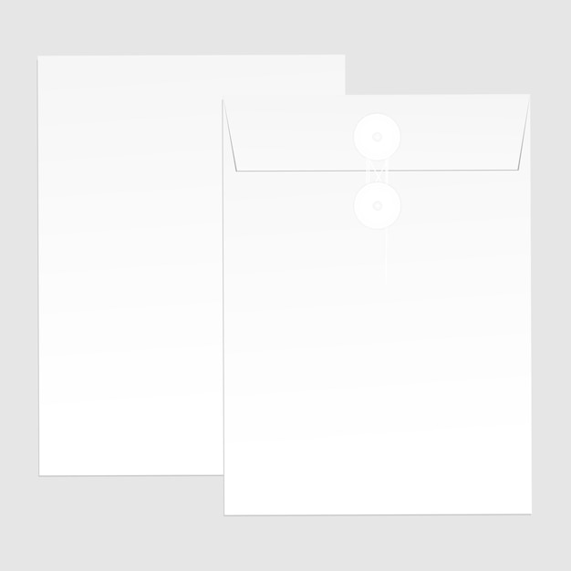 Vecteur enveloppes de papier vierge pour votre conception