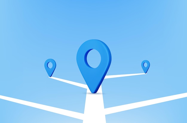 Épingles de carte 3D