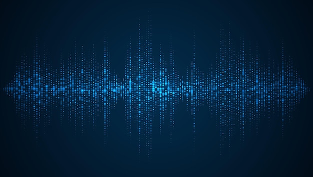 Équalisateur D'ondes Sonores Arrière-plan De La Technologie Abstraite