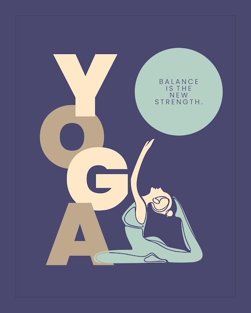 L'équilibre du yoga est la nouvelle journée du yoga de la force