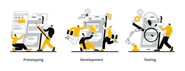 L'équipe de développement crée une application mobile