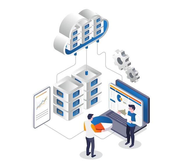 L'équipe discute de l'analyse des données du serveur cloud