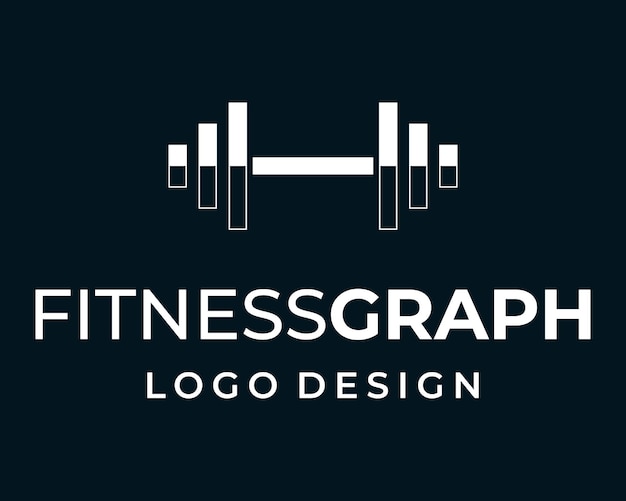 Équipement De Fitness D'haltères D'haltérophilie Et Création De Logo D'icône Graphique.