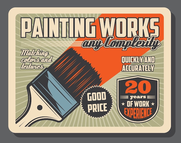 Équipement D'outils De Peinture Au Pinceau Et à La Peinture
