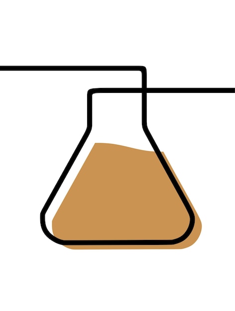 Erlenmeyer Expérience De Laboratoire Verre Oneline Art En Ligne Continue