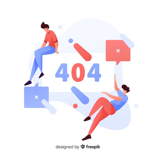 Erreur 404 Concept Pour La Page De Destination