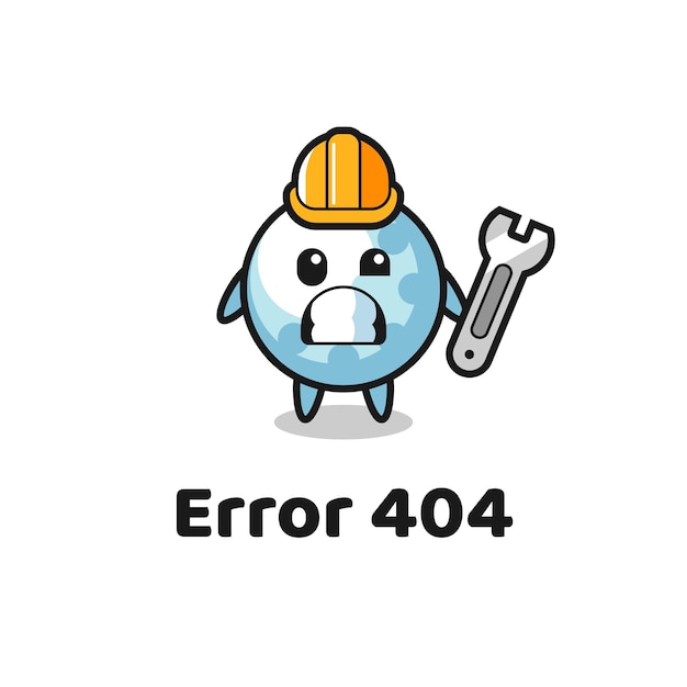 Erreur 404 Avec La Mascotte De Golf Mignonne, Design De Style Mignon Pour T-shirt, Autocollant, élément De Logo