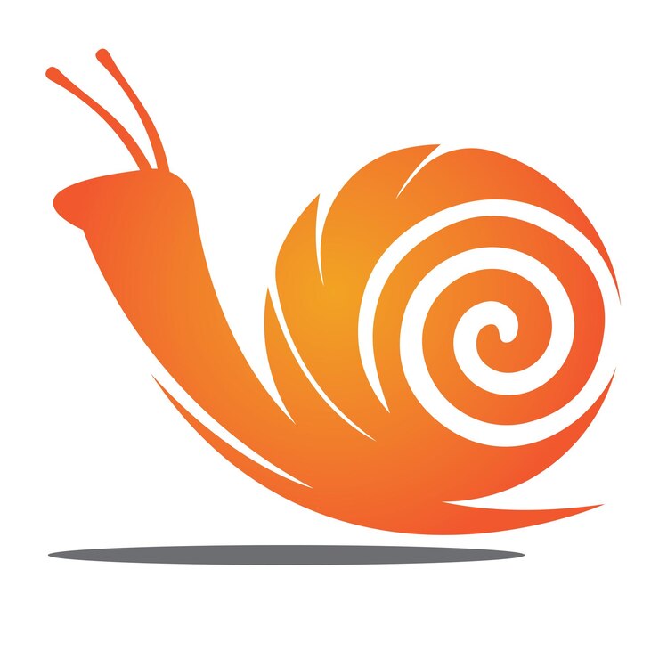 Escargot logo modèle vecteur icône illustration design