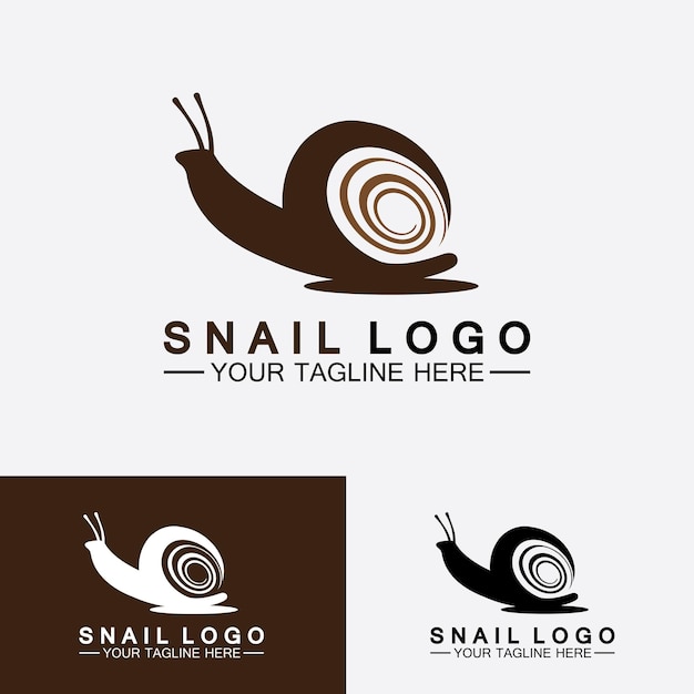 Escargot Logo Modèle Vecteur Icône Illustration Design