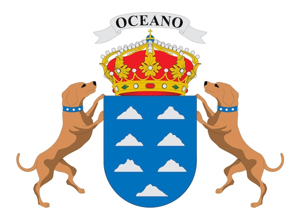 Vecteur escudo des canaries