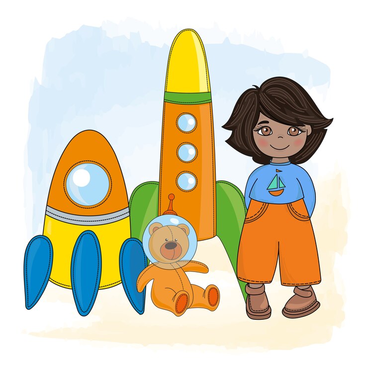 Vecteur espace garçon