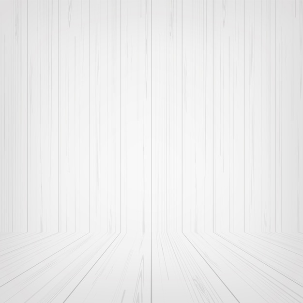 Espace de la pièce en bois blanche vide pour le fond.