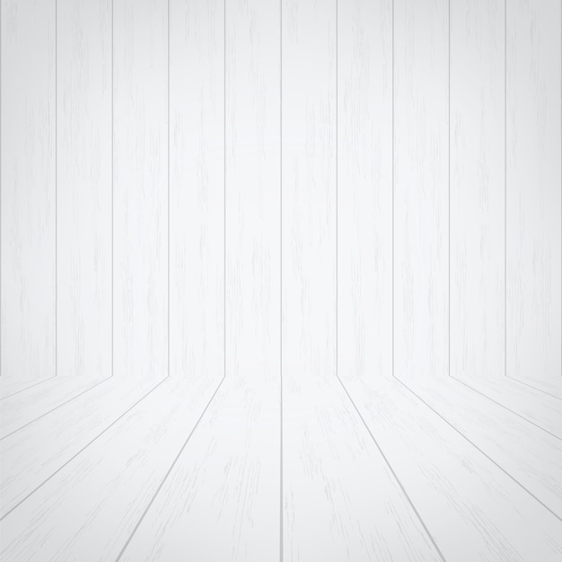Espace de la pièce en bois blanche vide pour le fond.