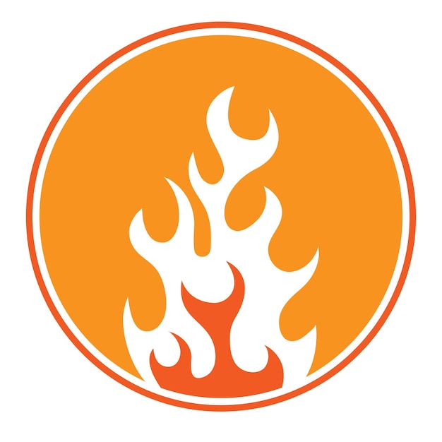 Vecteur c'est la conception d'illustration vectorielle de logo de feu