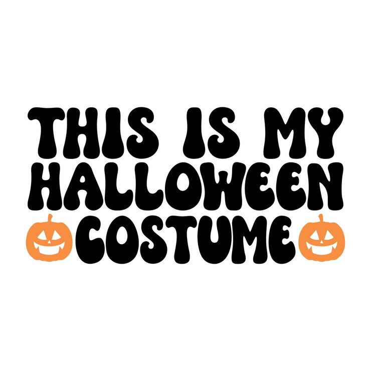 Vecteur c'est mon costume d'halloween