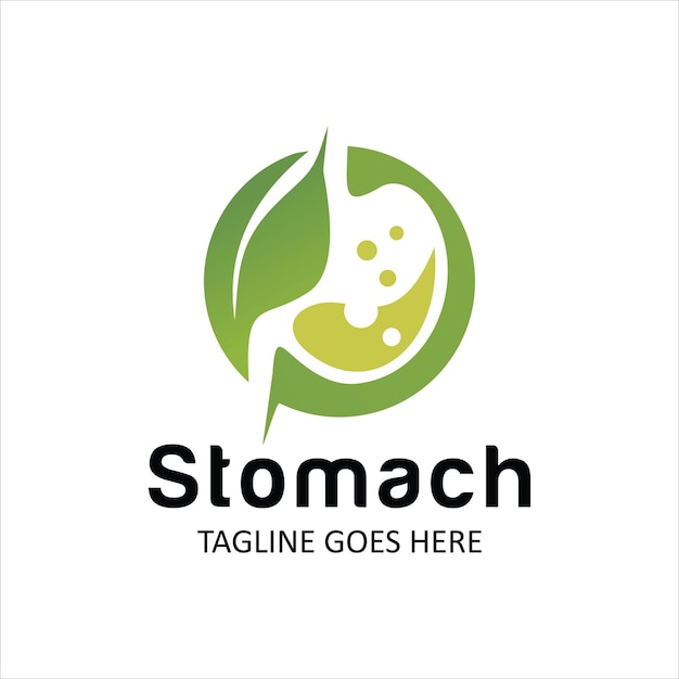 Vecteur estomac logo vector illustration design créatif gastroentérologie logo sain élément icône