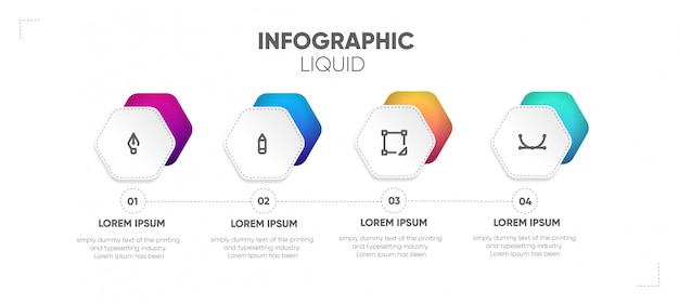 Étape entreprise infographique