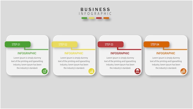 Étapes infographiques pour les entrepreneurs du futur