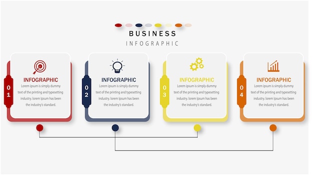 Étapes infographiques pour les entrepreneurs du futur