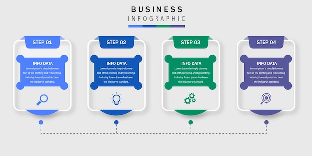 Étapes Infographiques Pour Les Entrepreneurs Du Futur