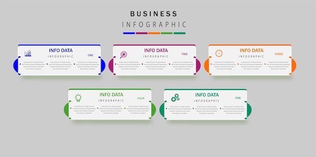 Étapes Infographiques Pour Les Entrepreneurs Du Futur